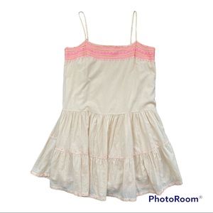 J Crew Neon Embroidered Boho Beach Dress Sz M